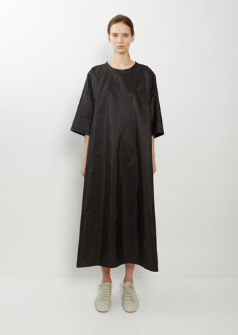Darby Silk Taffeta Dress — Black