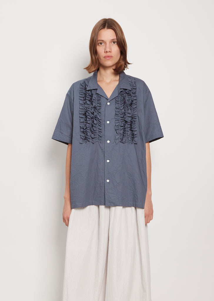Wrinkle Collar Frill Shirt