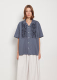 Wrinkle Collar Frill Shirt