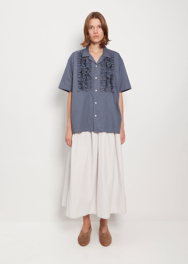 Wrinkle Collar Frill Shirt