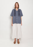 Wrinkle Collar Frill Shirt