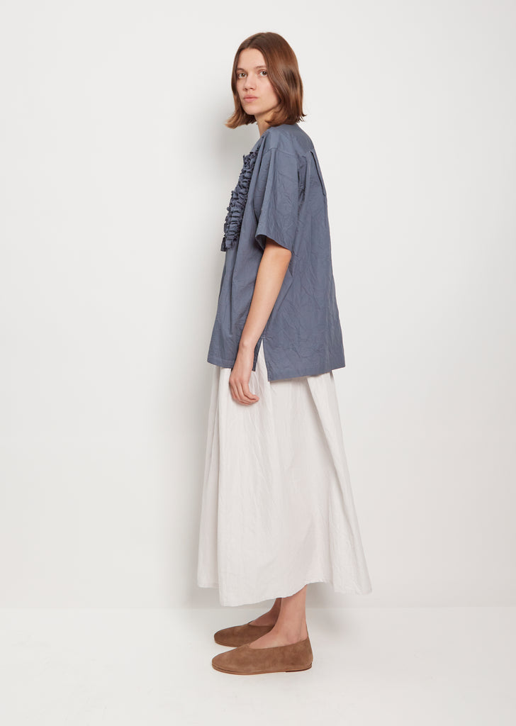 Wrinkle Collar Frill Shirt