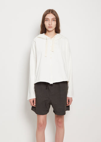 Heavy Cotton Hooded Cardigan