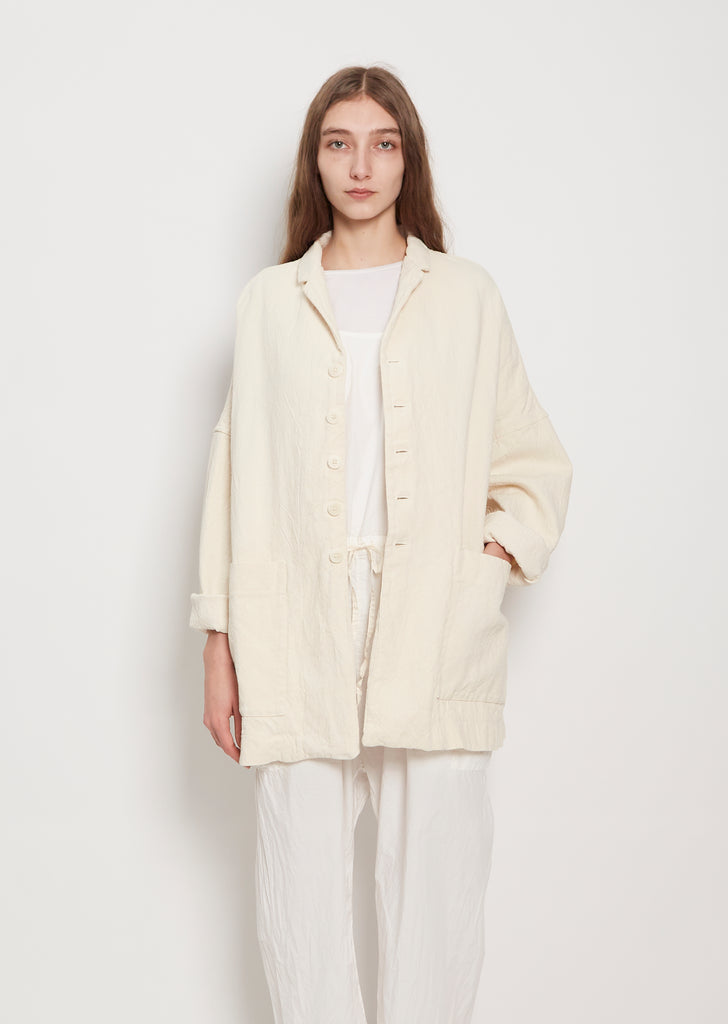 Cotton/Linen Big Blazer