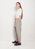 Cotton Canvas Wide & Short Trousers