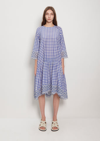 Drop Waist Silk Cotton Dress