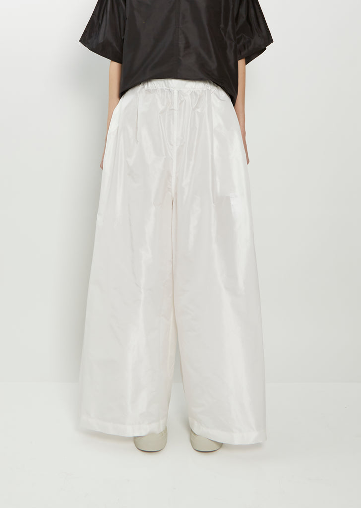 Purl Very Wide Silk Pant — White
