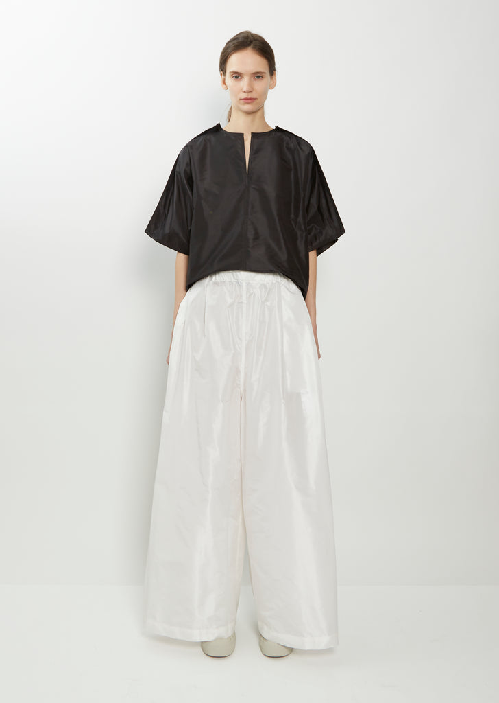 Purl Very Wide Silk Pant — White