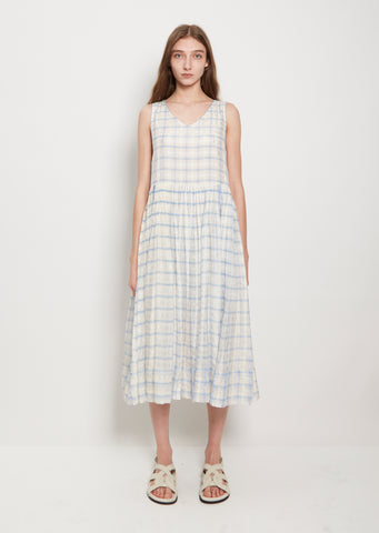 Sleeveless Silk Cotton Dress