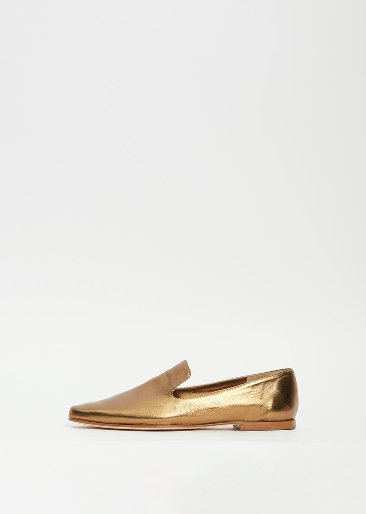 Savana Lambskin Moccasins — Oro