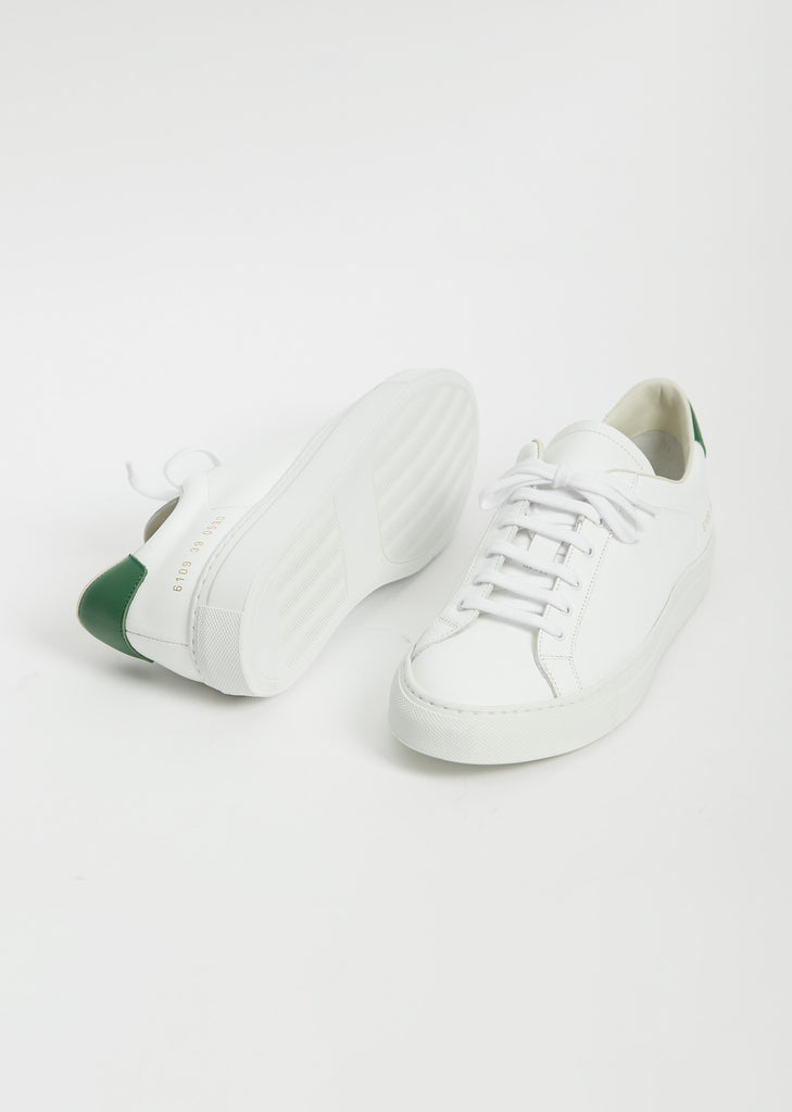 Retro Low — White/Green