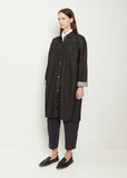 Washed Denim Workwear Smock Shirt