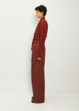 Belted Pocket Cotton Linen Pant