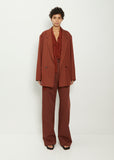 DB Workwear Suiting Wool Blazer — Cherry Mahogany