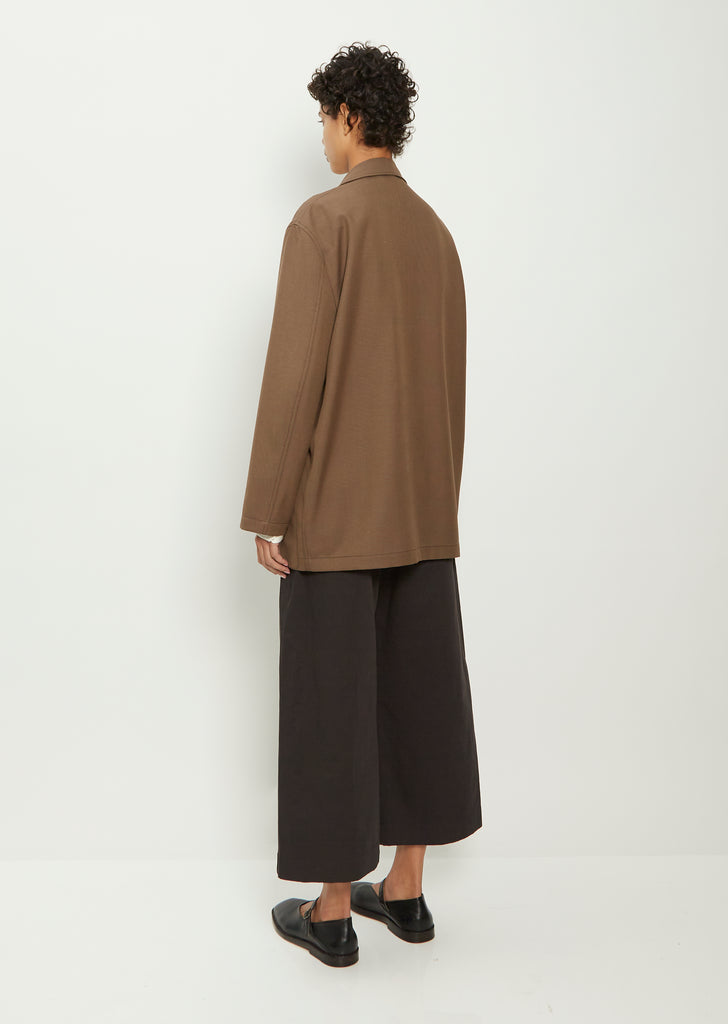 DB Workwear Suiting Wool Blazer — Olive Brown