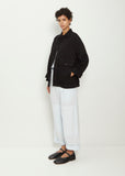 Unisex Boxy Cotton Jacket — Black