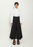 Wool Blend Cuffed Trousers