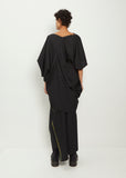 Wool Blend Stripe Dress