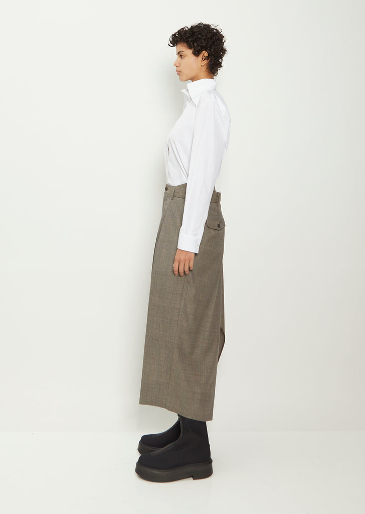 Wool Glencheck Skirt