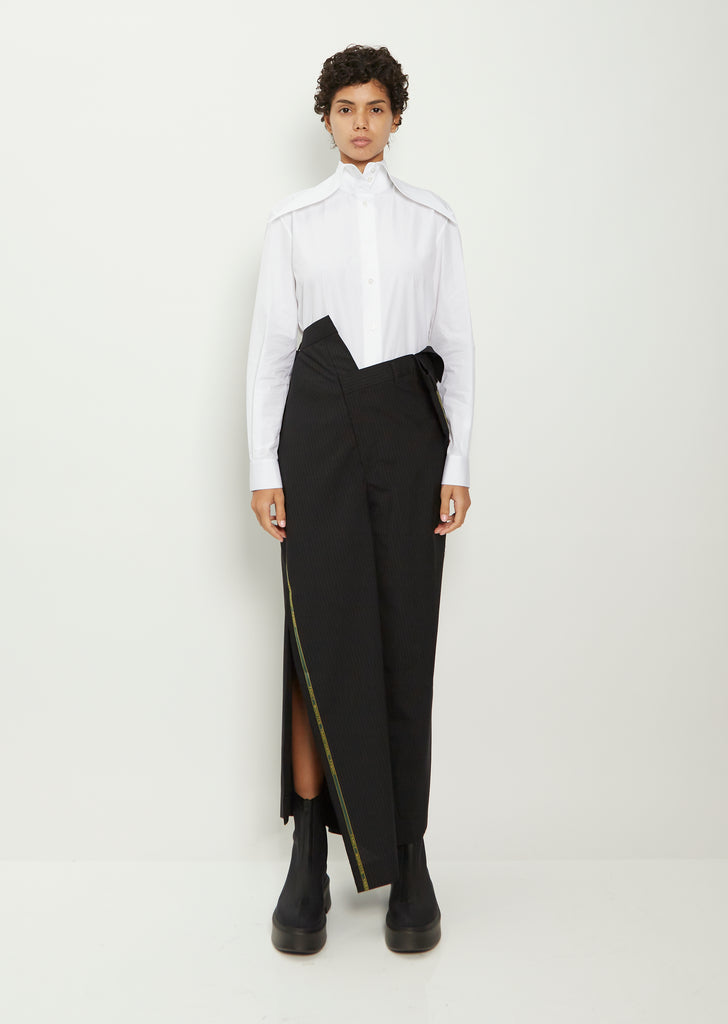 Wool Blend Stripe Pant