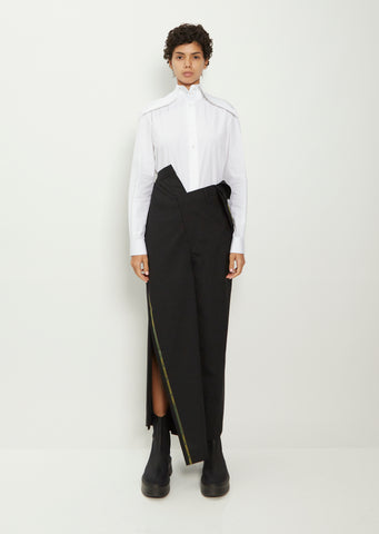 Wool Blend Stripe Pant