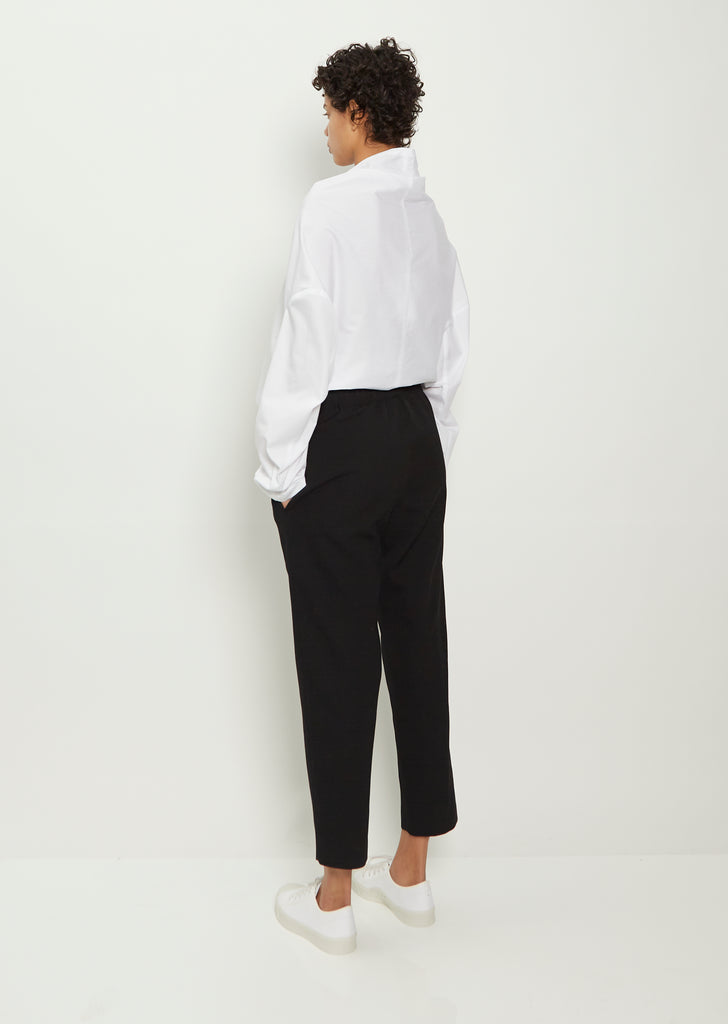 Wool Drawstring Trousers