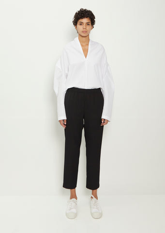 Wool Drawstring Trousers