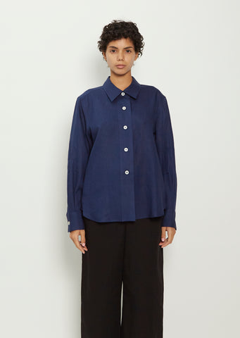 Linen Broad Placket Shirt