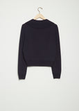 Merino Wool Fluted Collar Jumper