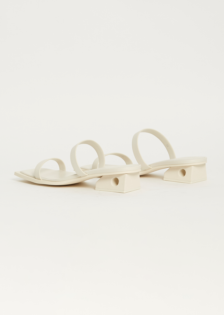 Block Sandal — Off White
