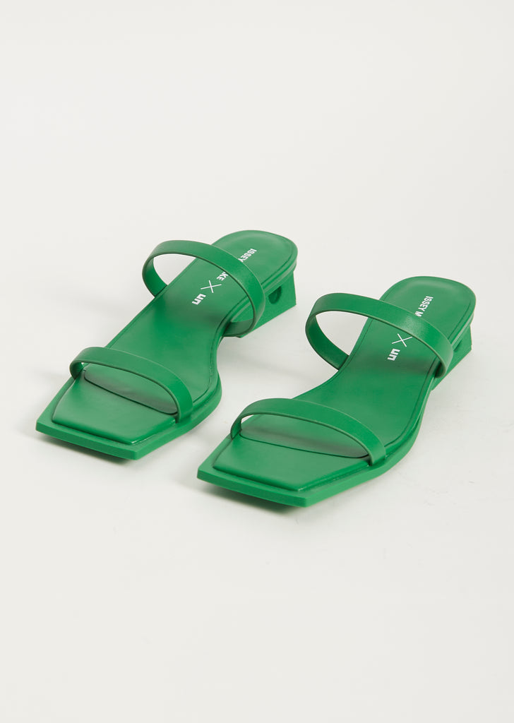 Block Sandal — Green