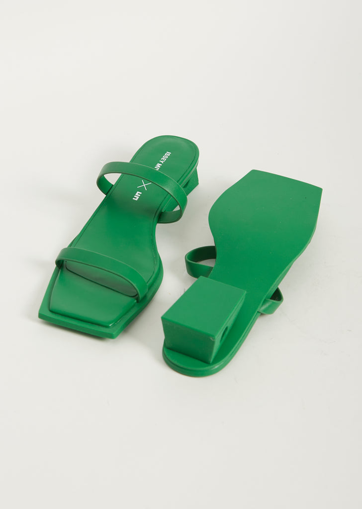 Block Sandal — Green