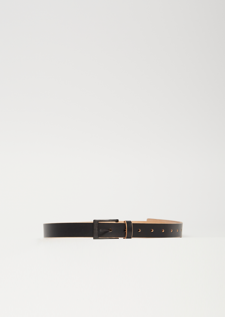 25mm Leather Belt — Black
