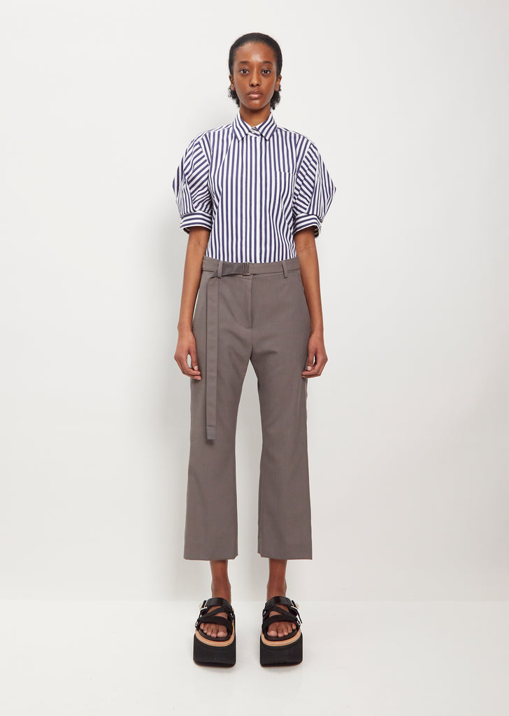 Suiting Wool Blend Pants — Taupe