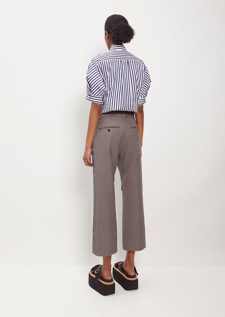 Suiting Wool Blend Pants — Taupe
