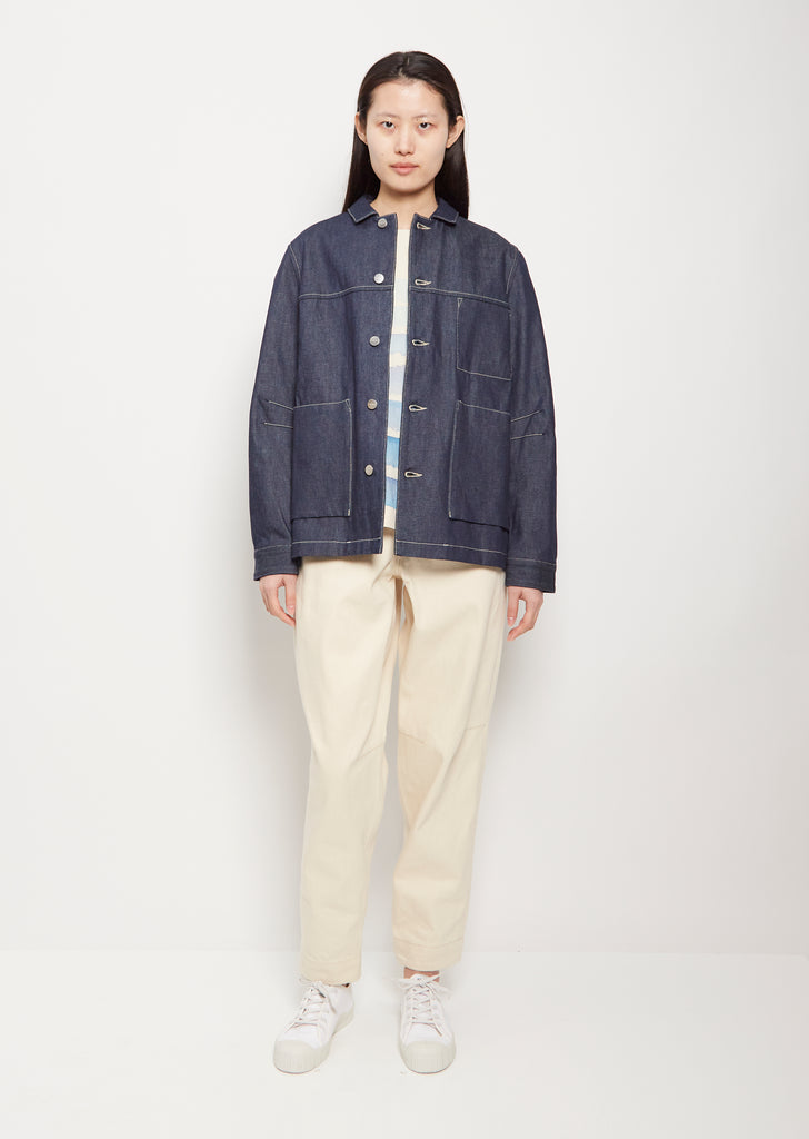 The Carpenter Cotton Jacket — Indigo