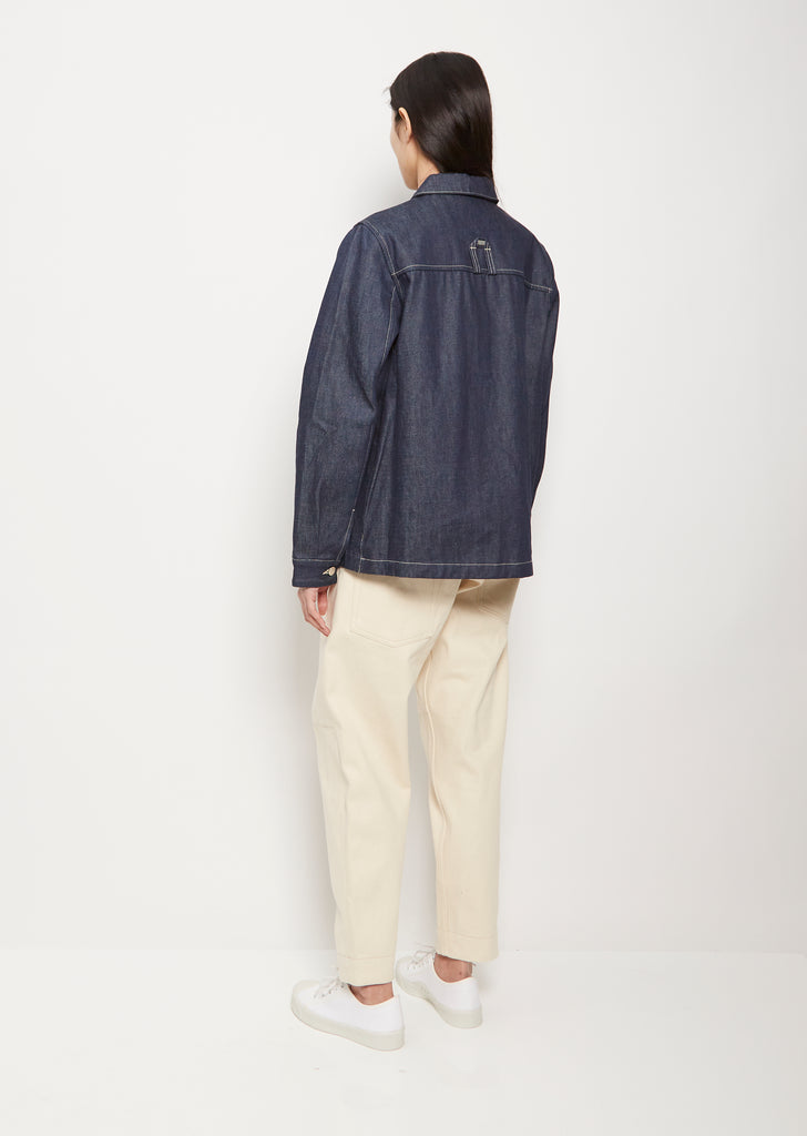 The Carpenter Cotton Jacket — Indigo