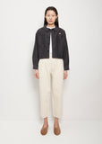 French Coverall Cotton Jacket — Black