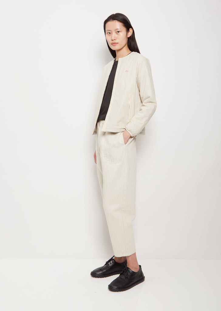 Insulation Nylon Jacket — Ivory