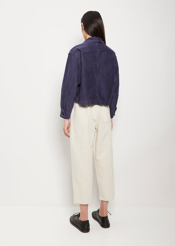 French Coverall Cotton Jacket — Navy