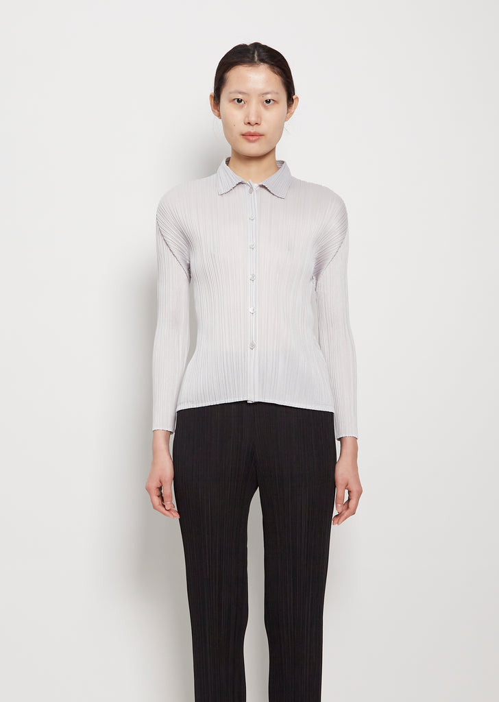 Pleats Button Blouse