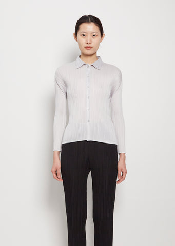 Pleats Button Blouse