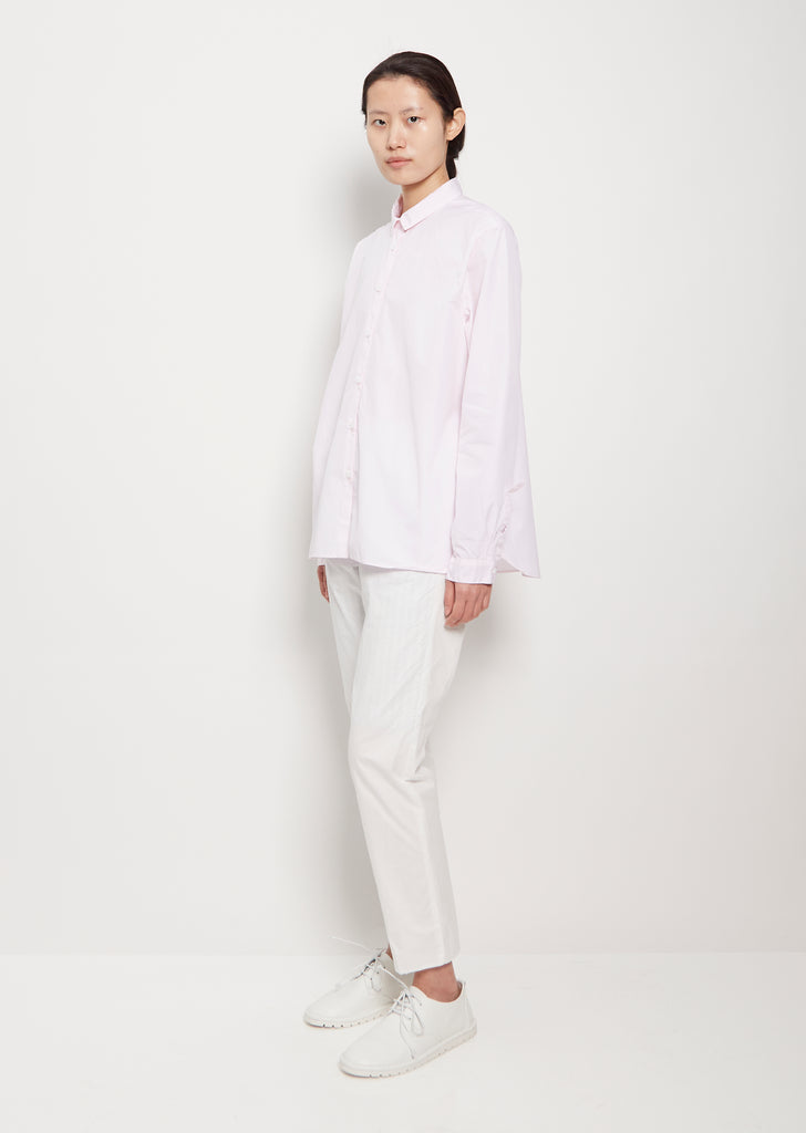 Loose Tyrol Cotton Shirt — Pale Pink