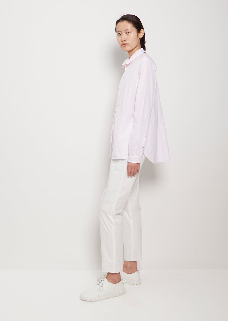 Loose Tyrol Cotton Shirt — Pale Pink
