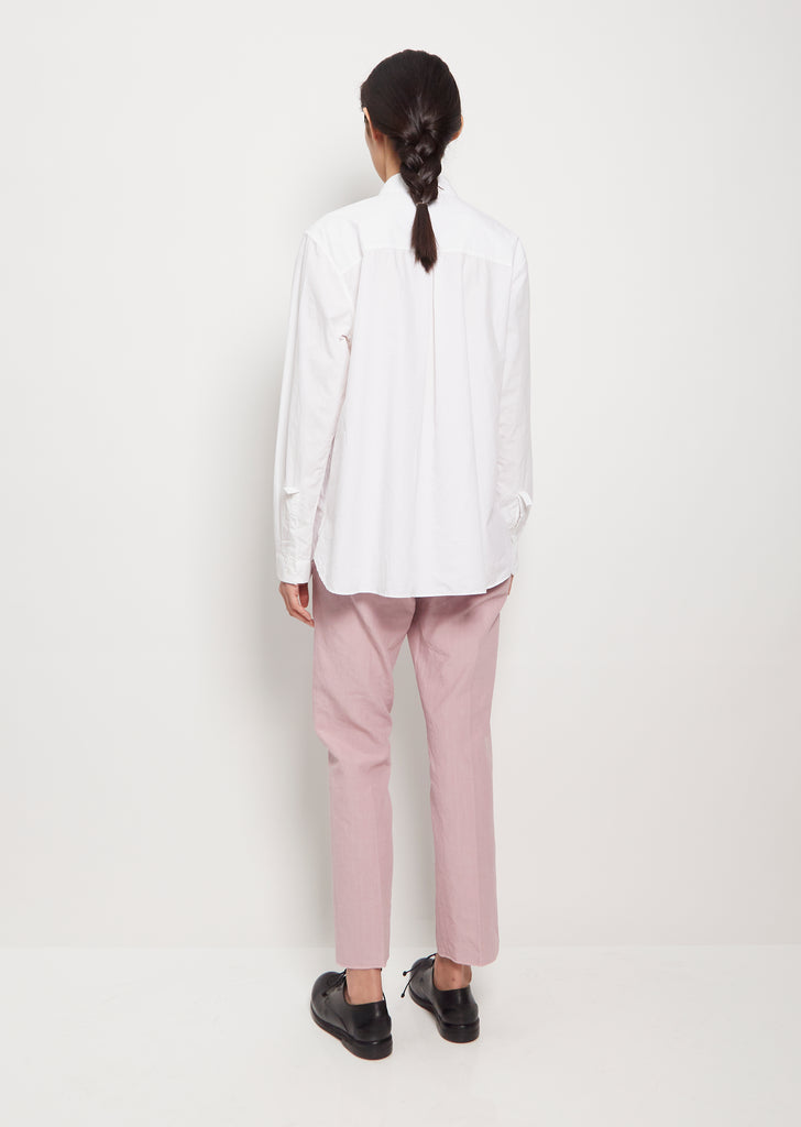 Loose Tyrol Cotton Shirt — White