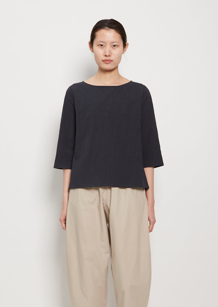 Boatneck Cotton Top - Dark