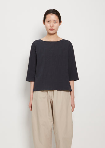 Boatneck Cotton Top - Dark
