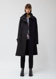 Wool Melton & Cotton Trench Coat
