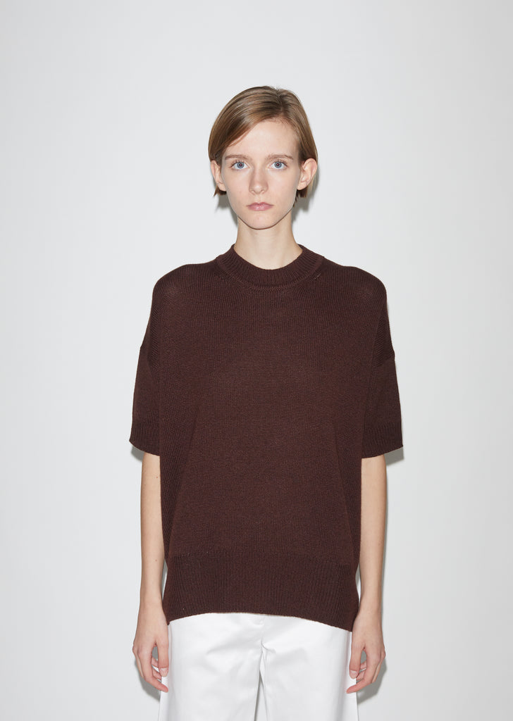 Cashmere Shortsleeve Sweater