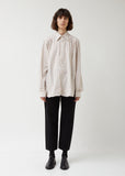 Tattersall Plaid Regular Collar EDW Gather Shirt